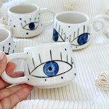Handmade Evil Eye Coffee Mug