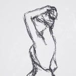 Feminine Figure Sketch Wall Decor Framed Art 2-PIece Set