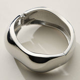 Wide Wavy Cuff Bracelet