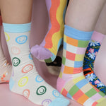 Evil Eye 100% Cotton Women's Crew Socks