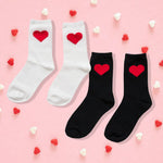 ".._ SI-26013 VALENTINE HEART CREW SOCKS