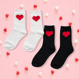 ".._ SI-26013 VALENTINE HEART CREW SOCKS