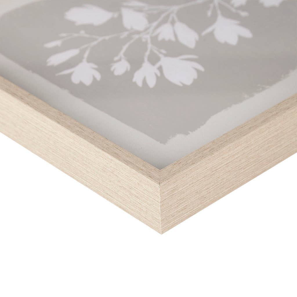 Farmhouse White Floral Framed Wall Art