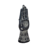 Black 10 in. Resin Novelty Tattoo Hand Sculpture