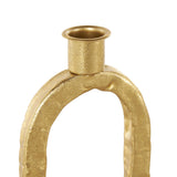 Modern Gold Metal Candle Holder Set