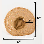 Basket Weave Flat Brim Straw Hat