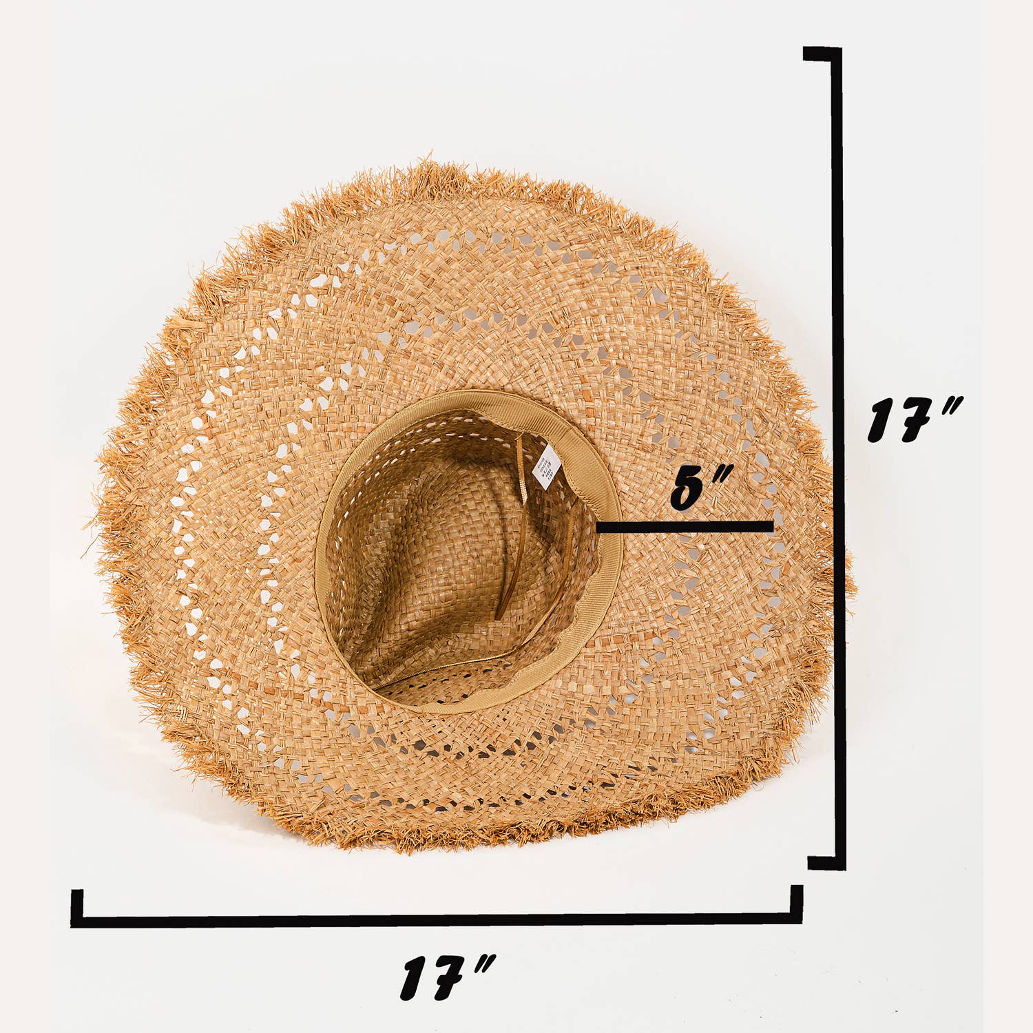 Basket Weave Flat Brim Straw Hat