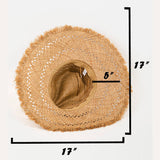 Basket Weave Flat Brim Straw Hat