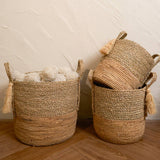 Attractive Coastal Charm Tassel Basket