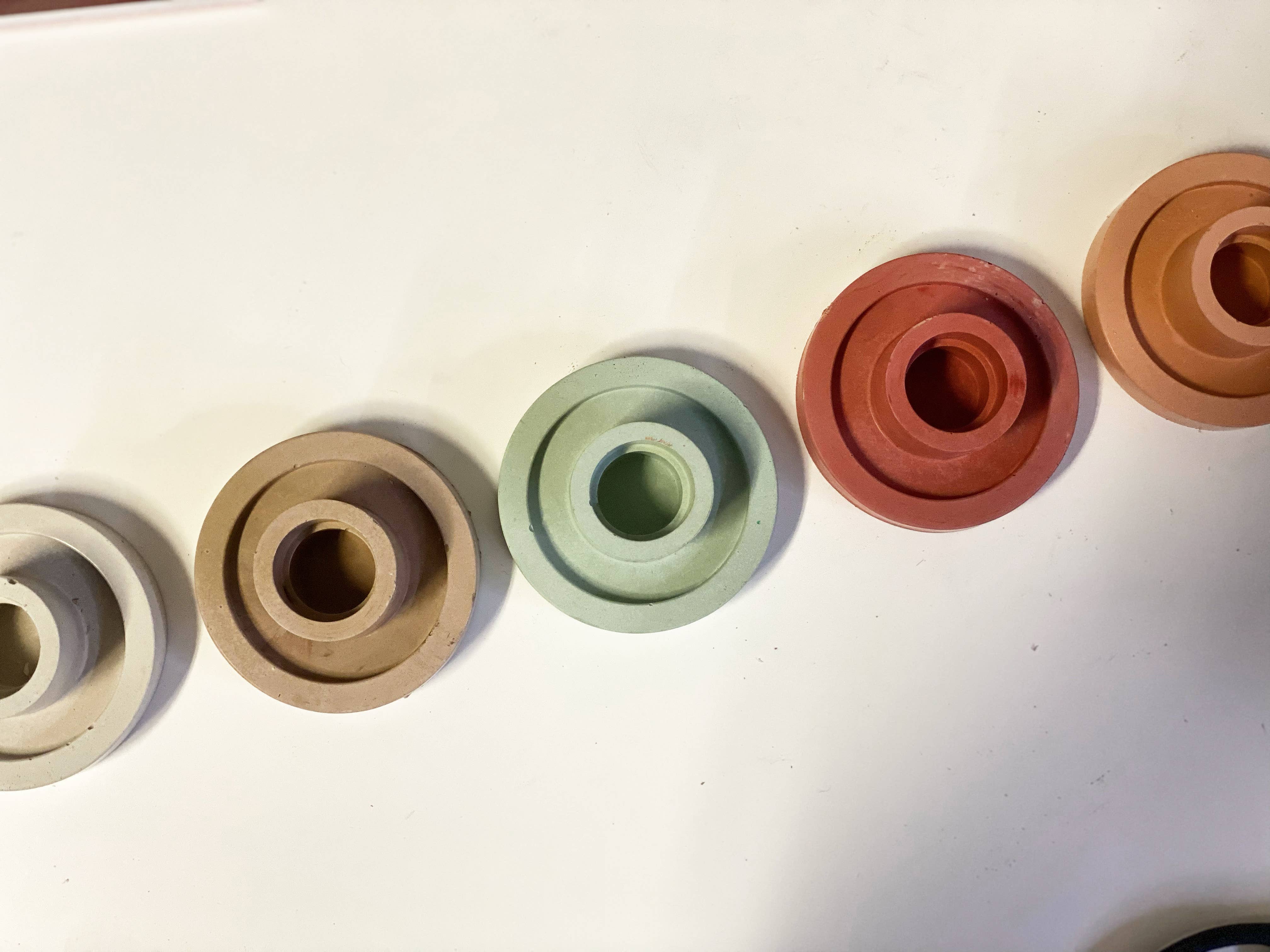 The Round Taper Candle Holder set of 2