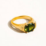 Verna 18K Gold Non-Tarnish Rhinestone Ring