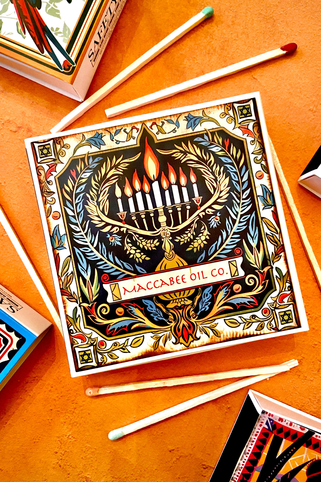 Maccabee Oil Co Shabbat Luxury Safety Match Box