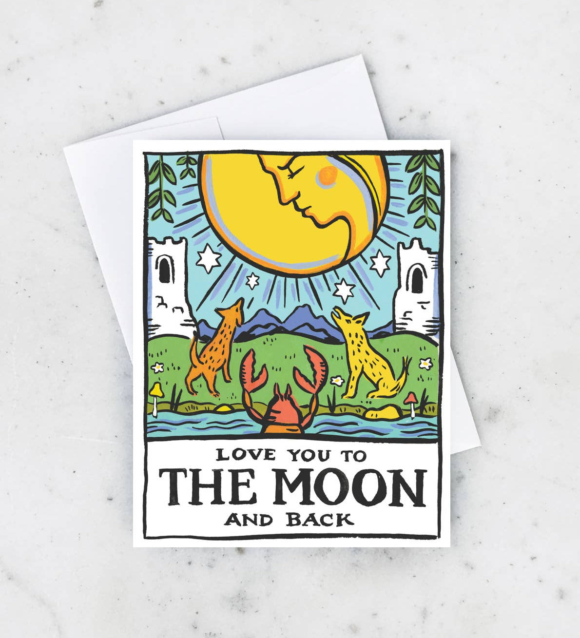 Tarot Moon Card