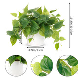 Faux Plants White Ceramic Pot