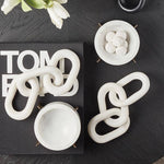 Marble Chain Links - White