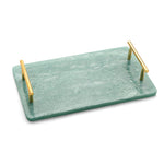 Blue Resin Serving Board with Handles
