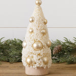 Champagne Bottle Brush Tree With Gold Balls, Sm (PC)