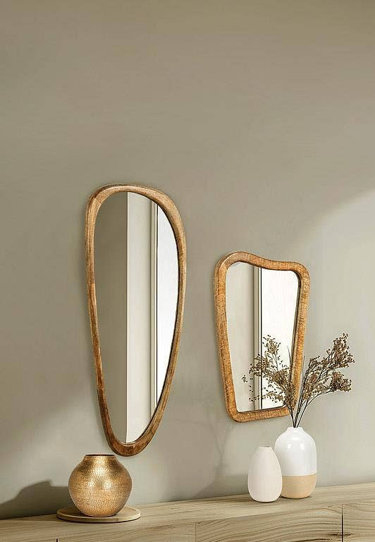 Large Freeform Rectangle Mirror-20"H