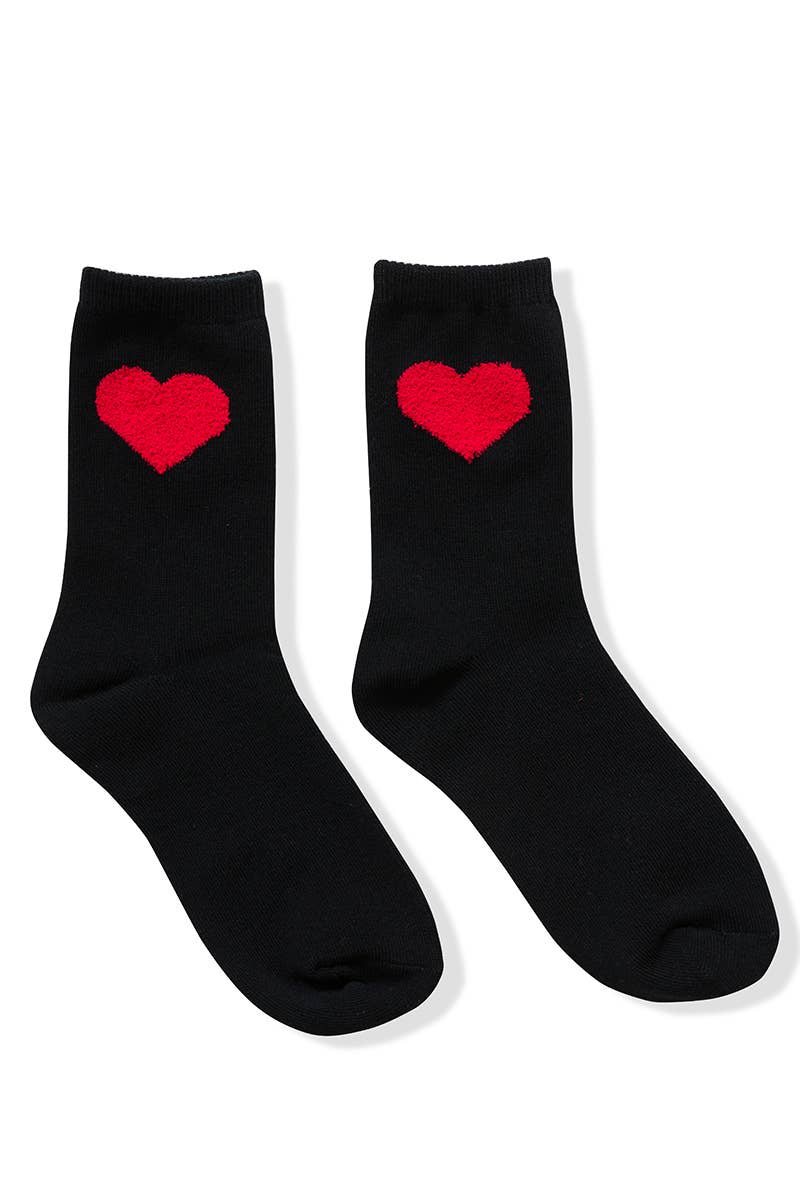 ".._ SI-26013 VALENTINE HEART CREW SOCKS