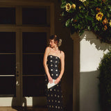 Gentle Whisper Strapless Tie Back Maxi Dress