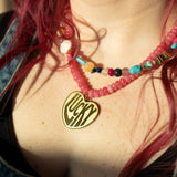 Lucky In Love Stone Necklace - Pink