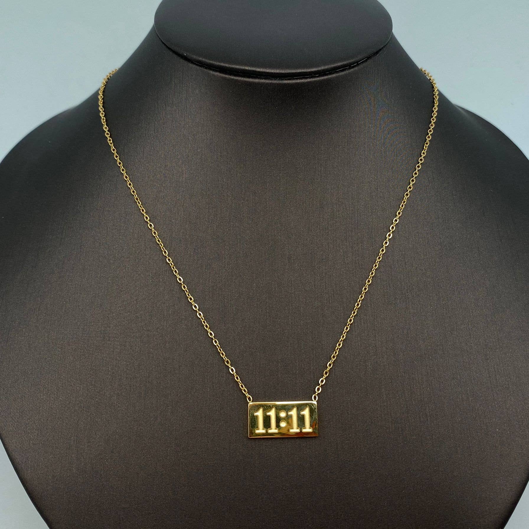 11:11 Charm Pendant Stainless Steel Necklace - FGS