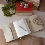 Parchment Color Suede Journal w/ Organic Cotton Paper: Large