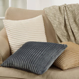 Faux Rabbit Fur Throw Pillow