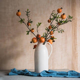 Handmade Artificial Pomegranate Stem – Faux Fruit Decor (Sold Individually)