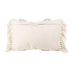 Gabriella Textured Yarn White 14x22 Hand Woven Filled Pillow