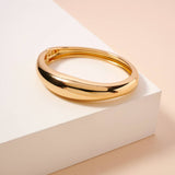 Thin and Wavy Elegant Cuff Bracelet