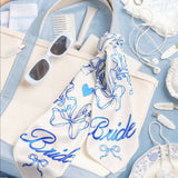 Bride Hair Scarf | white, bridal, bachelorette, wedding