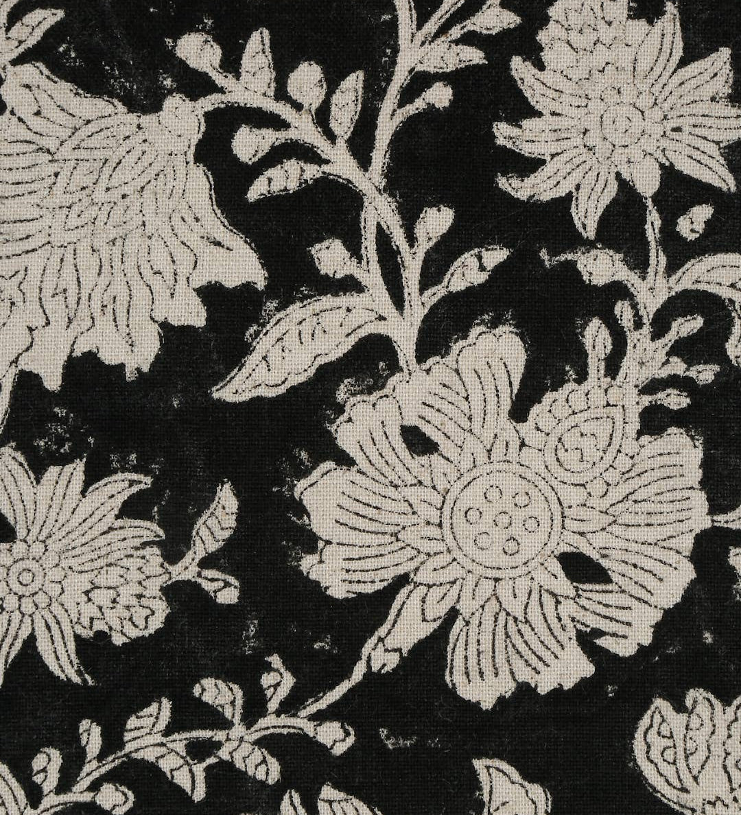 Hand block printed pillow cover with insert