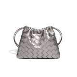 Mini Woven Draw Shoulder Mobile Bag