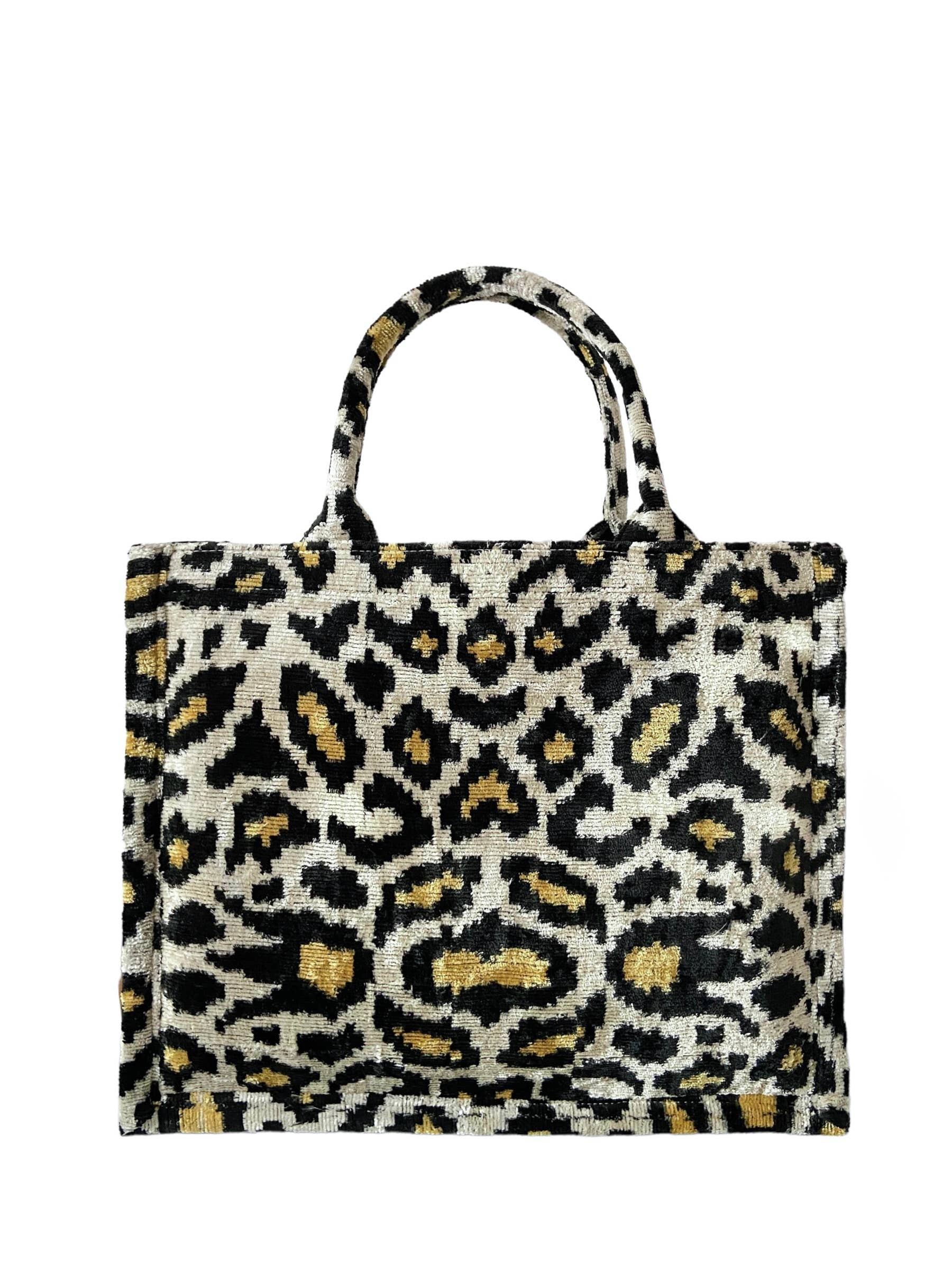 Silk Velvet Ikat Large Tote Bag