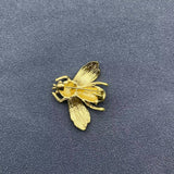 Rhinestone Enamel Bee Brooch