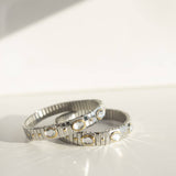 The Skinny Luxe Link Bracelet - Mixed Simple Stone