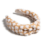 TUFTED STRAW KNOTTED HEABDAND
