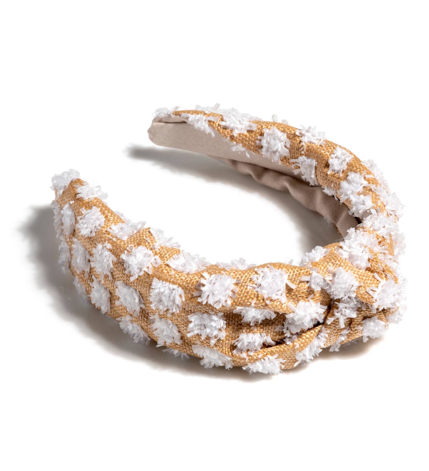 TUFTED STRAW KNOTTED HEABDAND