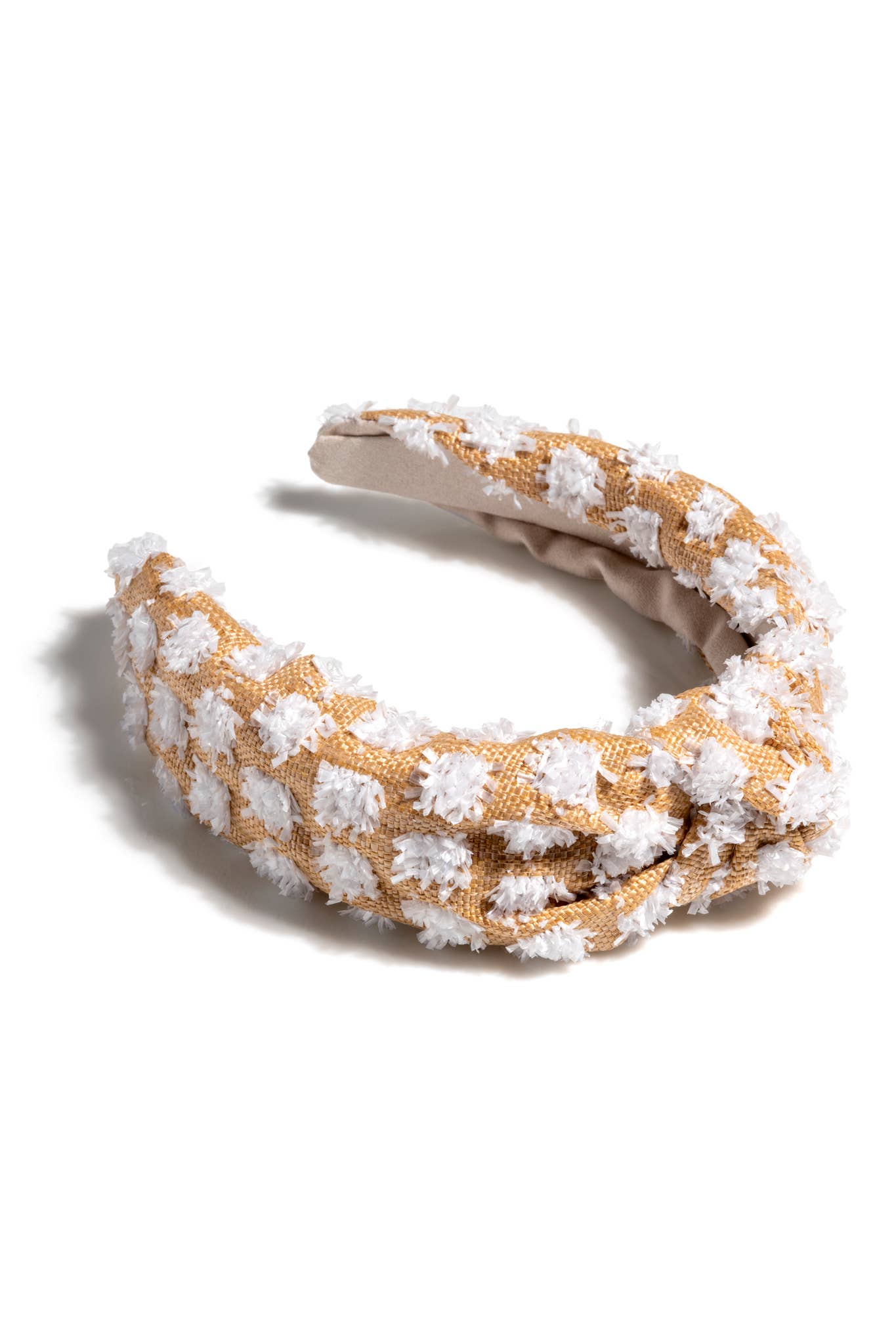 TUFTED STRAW KNOTTED HEABDAND