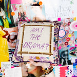 Drama Needlepoint Pillow