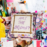 Drama Needlepoint Pillow