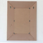 Boho Accent Wall Mirror with Woven Detail and Dried Raffia