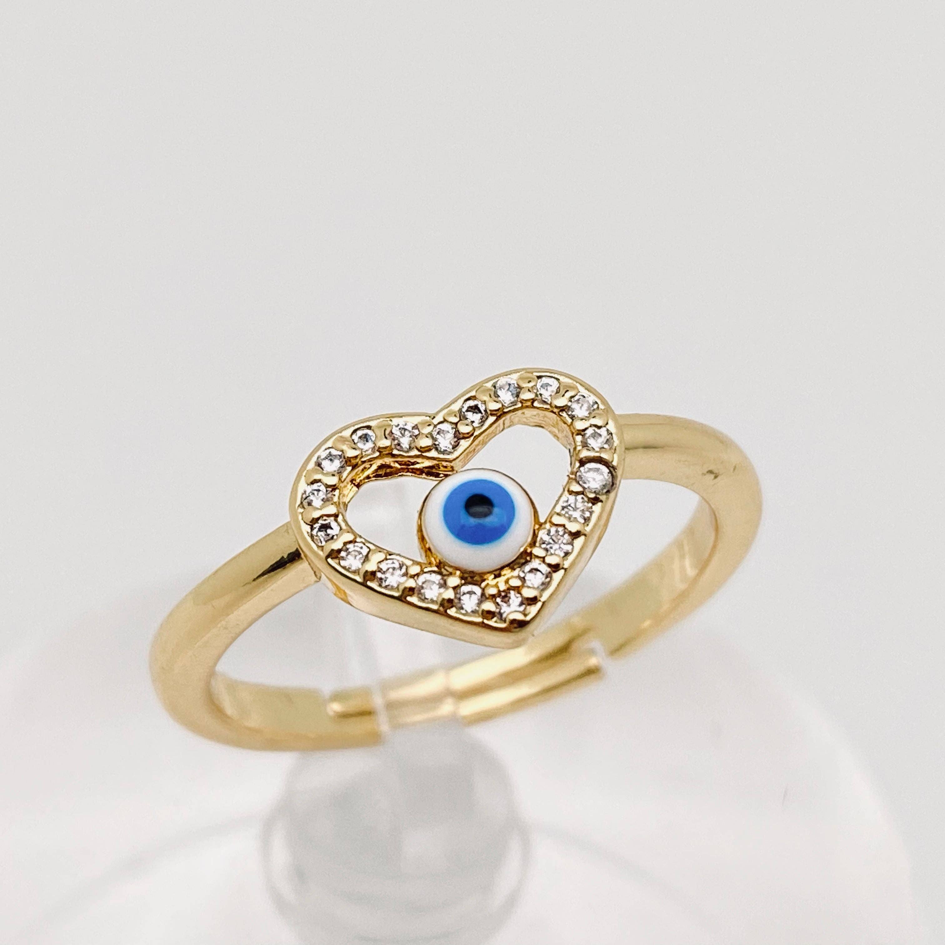 Multi-style Gold-plated Evil Eye Ring