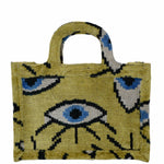 Silk Velvet Ikat Small Tote Bag