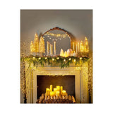 Ivory Twist LED Taper Candles Set of 2