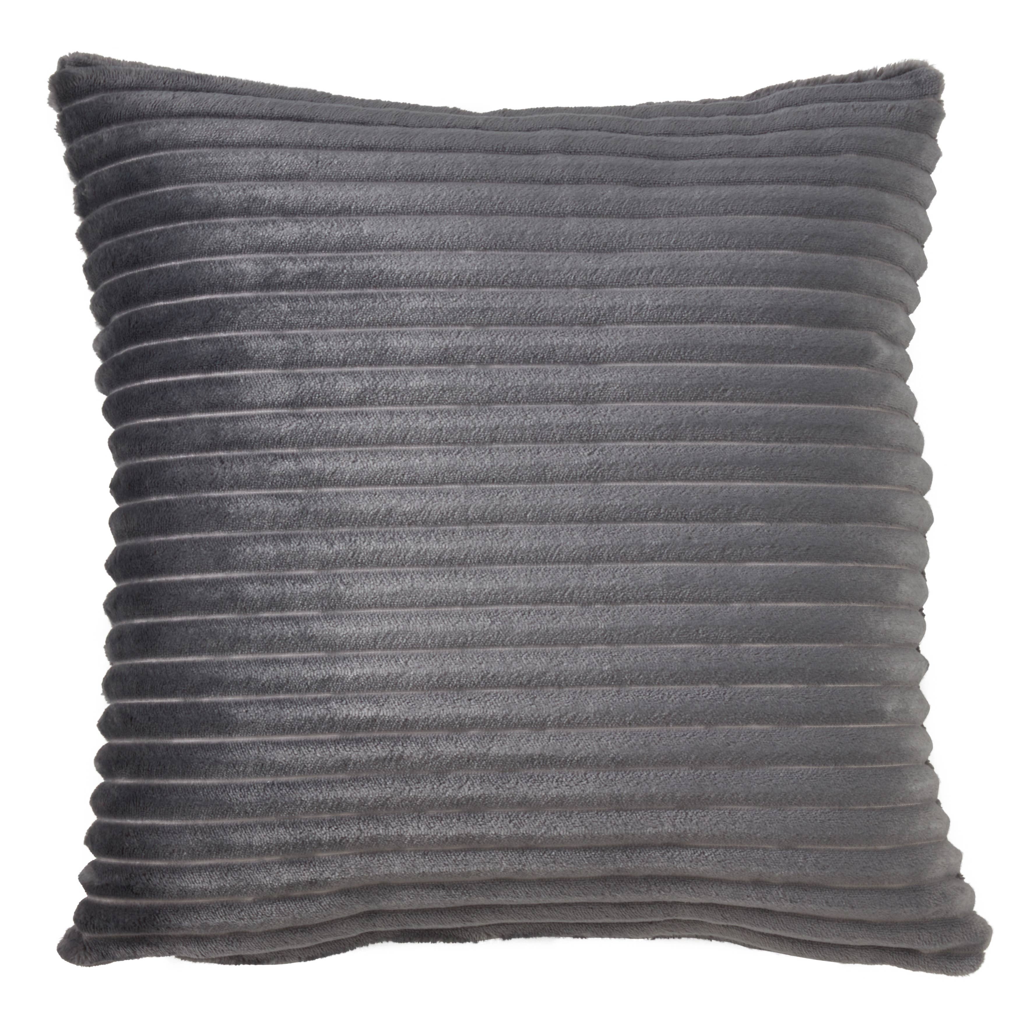 Faux Rabbit Fur Throw Pillow