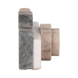 Decorative Figurine - Multicolor Marble Camera Shape,  5 in.