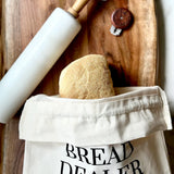 Reusable Bread Bag, Sourdough Supplies, "Bread Dealer"
