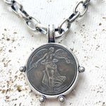 Medallion French Angel coin necklace boutique  jewelry